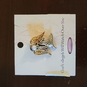 Guardian angel lapel pin